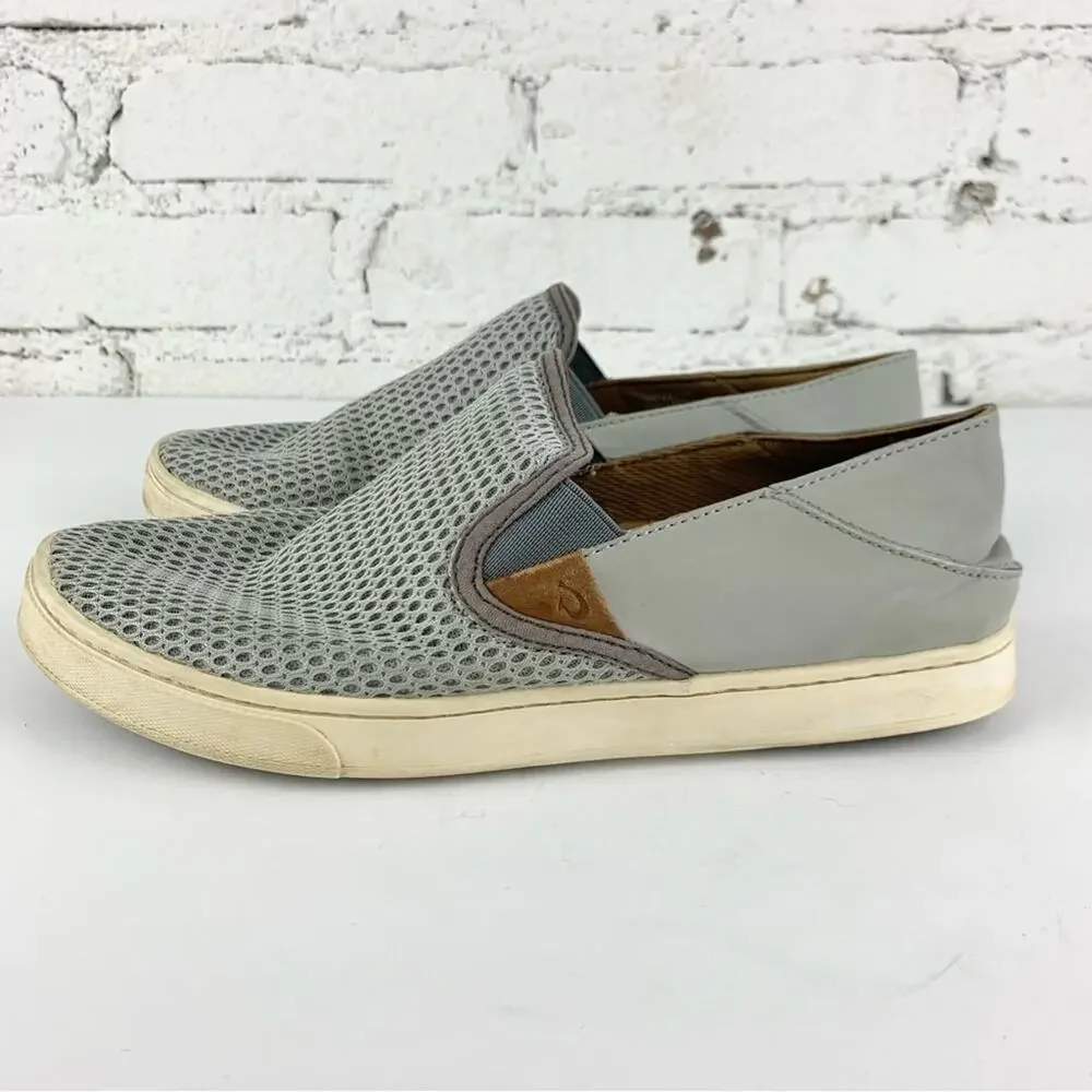 Olukai Pehuea Perforated Mesh Slip On Loafers Woman’s 9